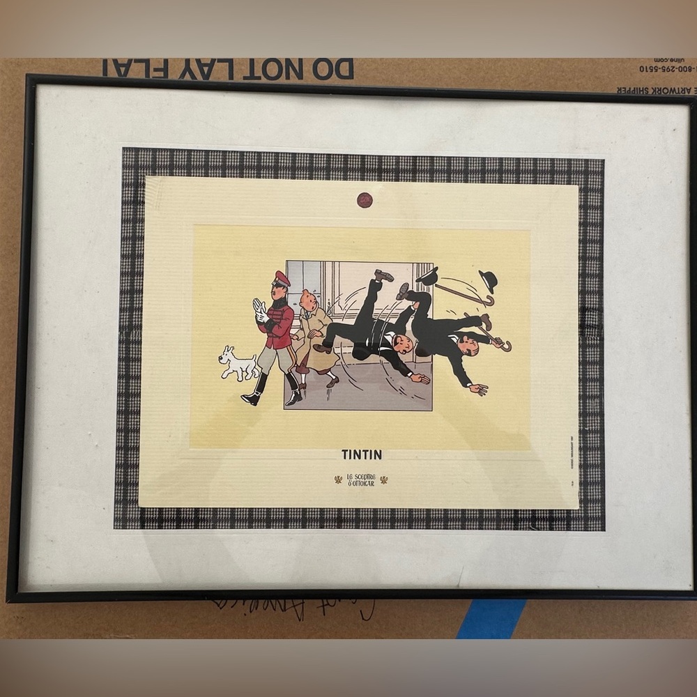 TinTin Cartoon Framed Wall Art